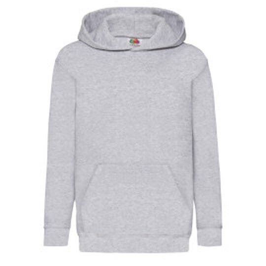 Fruit Of The Loom 62043 FOTL Kids Classic Hooded Sweat - Heather Grey
