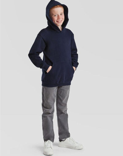 Fruit Of The Loom 62043 FOTL Kids Classic Hooded Sweat - Deep Navy