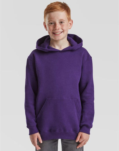 Fruit Of The Loom 62043 FOTL Kids Classic Hooded Sweat - Purple
