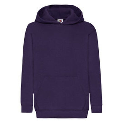 Fruit Of The Loom 62043 FOTL Kids Classic Hooded Sweat - Purple