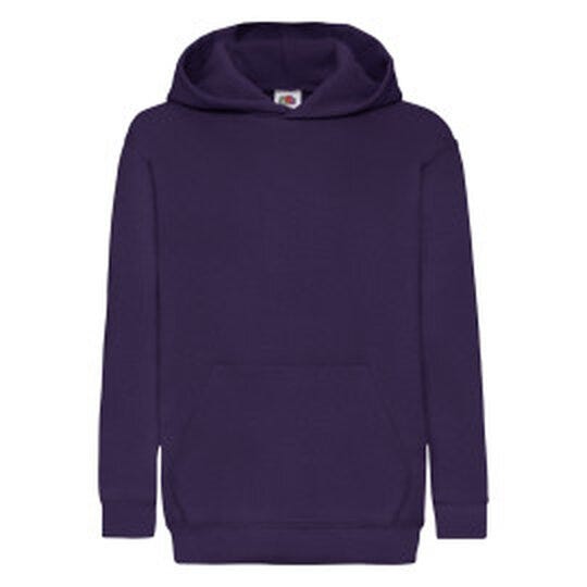 Fruit Of The Loom 62043 FOTL Kids Classic Hooded Sweat - Purple