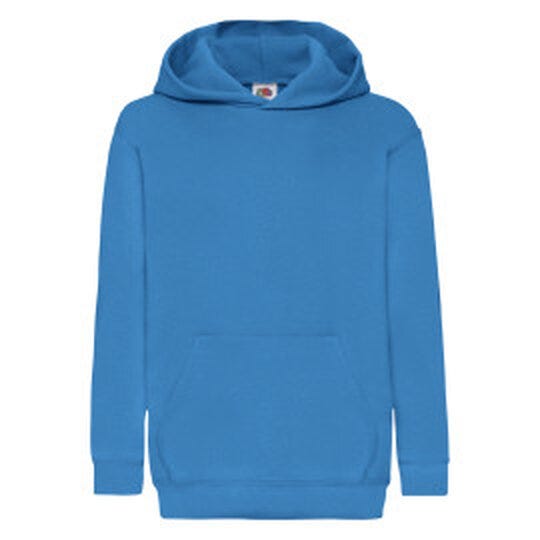 Fruit Of The Loom 62043 FOTL Kids Classic Hooded Sweat - Azure Blue