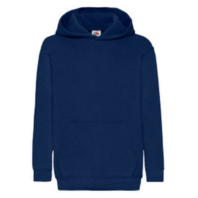 Fruit Of The Loom 62043 FOTL Kids Classic Hooded Sweat - Navy Blue