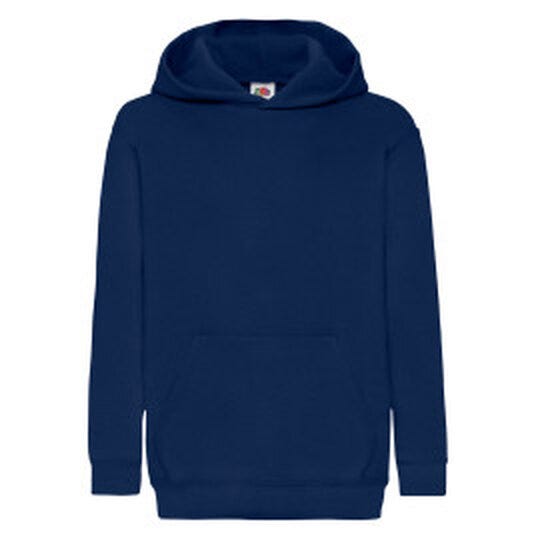Fruit Of The Loom 62043 FOTL Kids Classic Hooded Sweat - Navy Blue