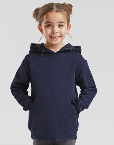 Fruit Of The Loom 62043 FOTL Kids Classic Hooded Sweat - Navy Blue