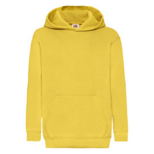 Fruit Of The Loom 62043 FOTL Kids Classic Hooded Sweat - Sun