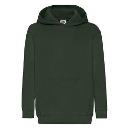 Fruit Of The Loom 62043 FOTL Kids Classic Hooded Sweat - Bottle Green