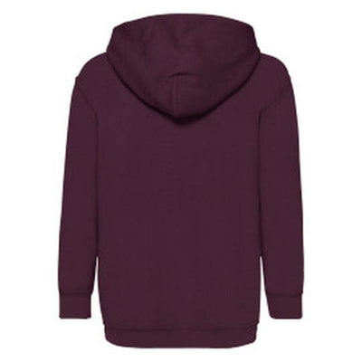 Fruit Of The Loom 62043 FOTL Kids Classic Hooded Sweat - Burgundy