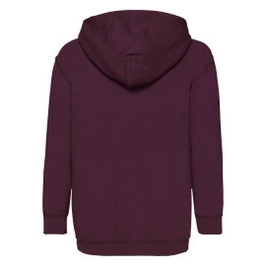 Fruit Of The Loom 62043 FOTL Kids Classic Hooded Sweat - Burgundy