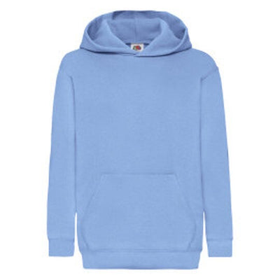 Fruit Of The Loom 62043 FOTL Kids Classic Hooded Sweat - Sky Blue