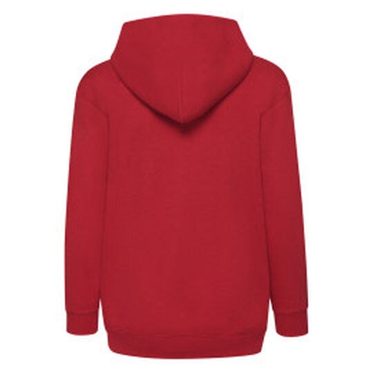 Fruit Of The Loom 62045 FOTL Kids Classic Hooded Sweat Jacket - Red