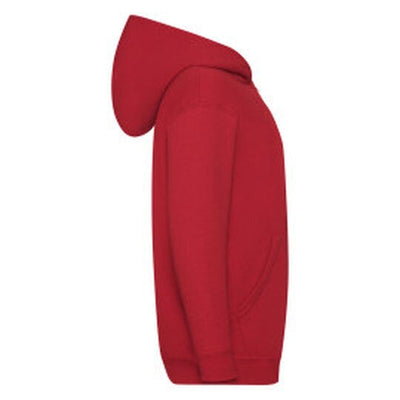 Fruit Of The Loom 62045 FOTL Kids Classic Hooded Sweat Jacket - Red