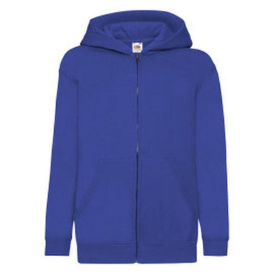Fruit Of The Loom 62045 FOTL Kids Classic Hooded Sweat Jacket - Royal
