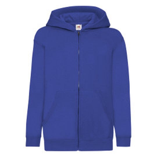Fruit Of The Loom 62045 FOTL Kids Classic Hooded Sweat Jacket - Royal