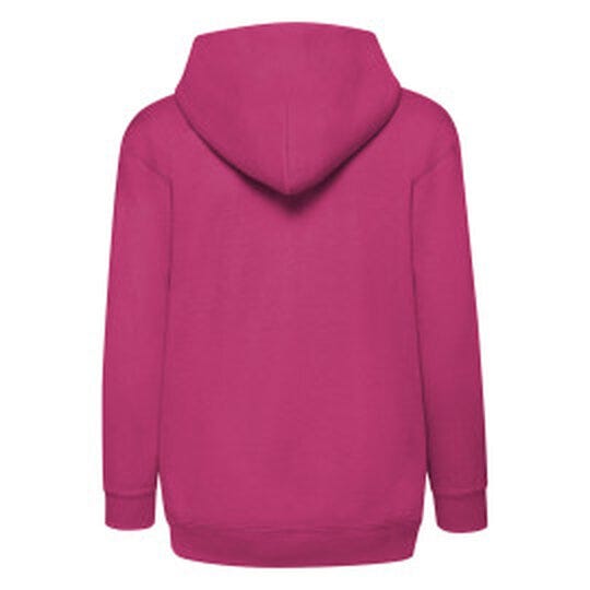 Fruit Of The Loom 62045 FOTL Kids Classic Hooded Sweat Jacket - Fuchsia