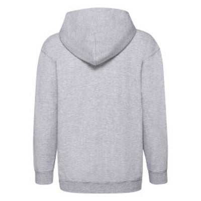 Fruit Of The Loom 62045 FOTL Kids Classic Hooded Sweat Jacket - Heather Grey