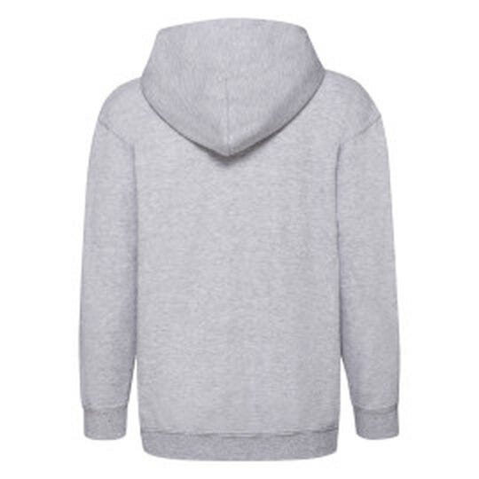 Fruit Of The Loom 62045 FOTL Kids Classic Hooded Sweat Jacket - Heather Grey