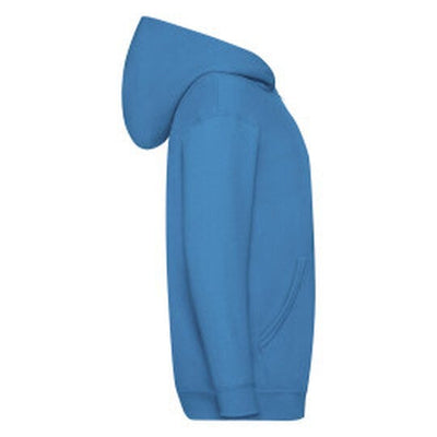 Fruit Of The Loom 62045 FOTL Kids Classic Hooded Sweat Jacket - Azure Blue