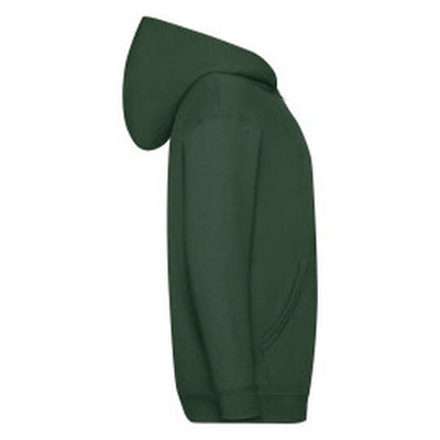 Fruit Of The Loom 62045 FOTL Kids Classic Hooded Sweat Jacket - Bottle Green