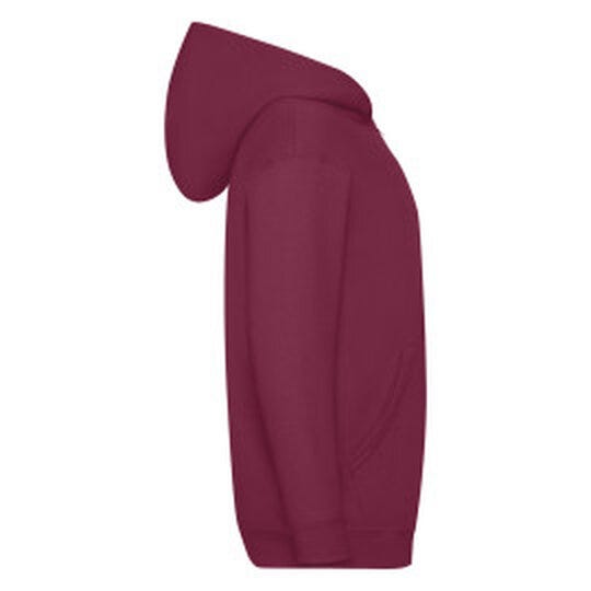 Fruit Of The Loom 62045 FOTL Kids Classic Hooded Sweat Jacket - Burgundy
