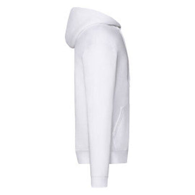 Fruit Of The Loom 62062 FOTL Mens Classic Hooded Sweat Jacket - White
