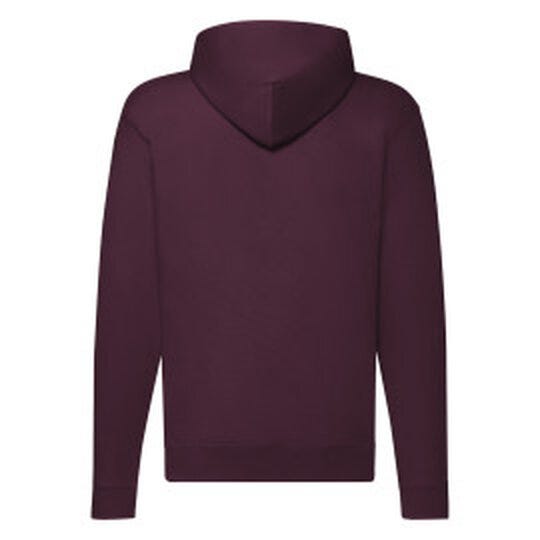 Fruit Of The Loom 62062 FOTL Mens Classic Hooded Sweat Jacket - Burgundy