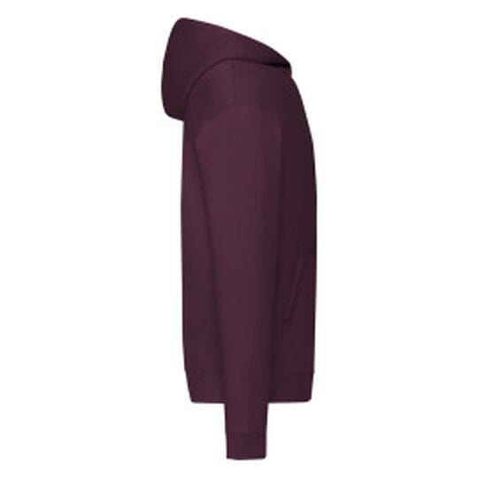 Fruit Of The Loom 62062 FOTL Mens Classic Hooded Sweat Jacket - Burgundy