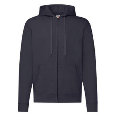 Fruit Of The Loom 62062 FOTL Mens Classic Hooded Sweat Jacket - Deep Navy