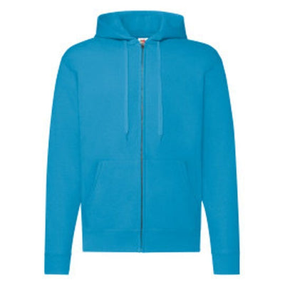 Fruit Of The Loom 62062 FOTL Mens Classic Hooded Sweat Jacket - Azure Blue