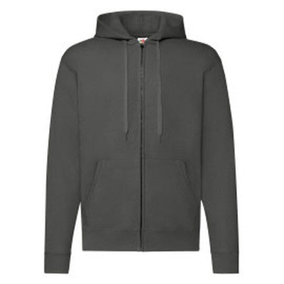 Fruit Of The Loom 62062 FOTL Mens Classic Hooded Sweat Jacket - Light Graphite