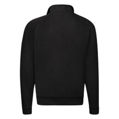 Fruit Of The Loom 62114 FOTL Mens Classic Zip Neck Sweat - Black