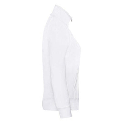 Fruit Of The Loom 62116 FOTL Ladies Premium Sweat Jacket - White