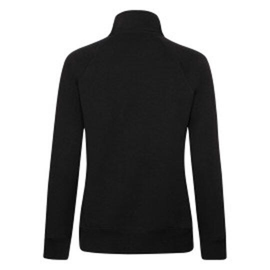 Fruit Of The Loom 62116 FOTL Ladies Premium Sweat Jacket - Black
