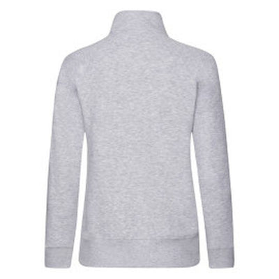 Fruit Of The Loom 62116 FOTL Ladies Premium Sweat Jacket - Heather Grey