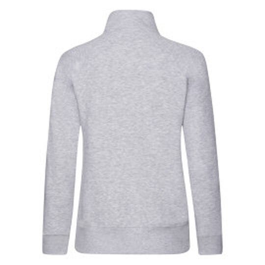 Fruit Of The Loom 62116 FOTL Ladies Premium Sweat Jacket - Heather Grey