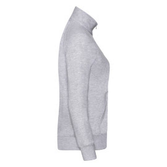 Fruit Of The Loom 62116 FOTL Ladies Premium Sweat Jacket - Heather Grey