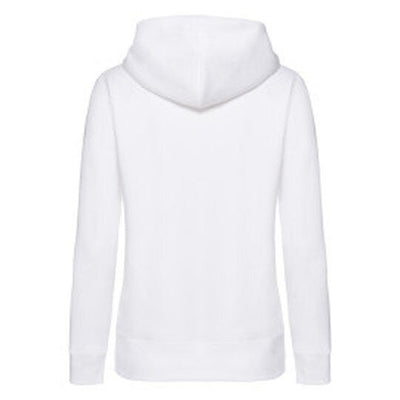 Fruit Of The Loom 62118 FOTL Ladies Premium Hooded Sweat Jkt - White