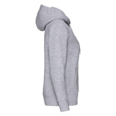 Fruit Of The Loom 62118 FOTL Ladies Premium Hooded Sweat Jkt - Heather Grey