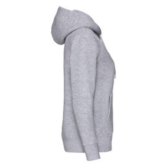 Fruit Of The Loom 62118 FOTL Ladies Premium Hooded Sweat Jkt - Heather Grey