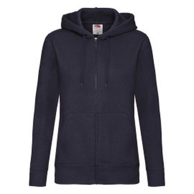 Fruit Of The Loom 62118 FOTL Ladies Premium Hooded Sweat Jkt - Deep Navy