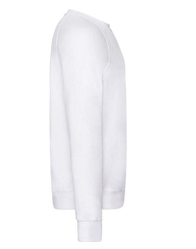 Fruit Of The Loom 62138 FOTL Men's Lightweight Raglan Sweat - White