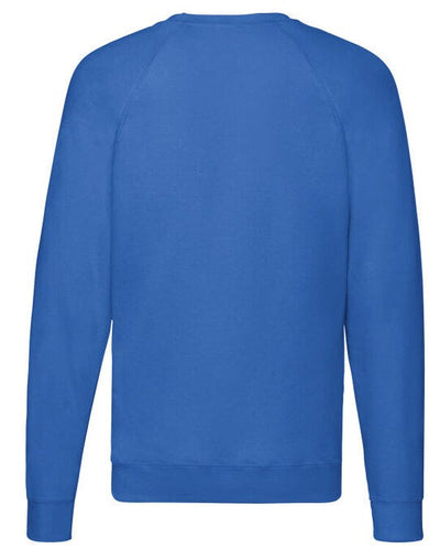 Fruit Of The Loom 62138 FOTL Men's Lightweight Raglan Sweat - Royal