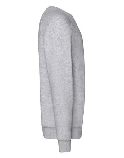 Fruit Of The Loom 62138 FOTL Men's Lightweight Raglan Sweat - Heather Grey