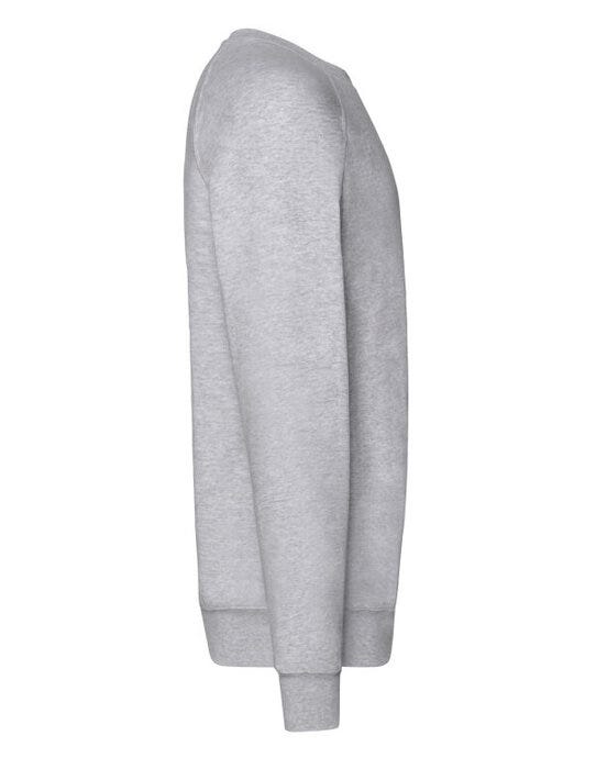 Fruit Of The Loom 62138 FOTL Men's Lightweight Raglan Sweat - Heather Grey