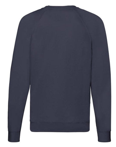 Fruit Of The Loom 62138 FOTL Men's Lightweight Raglan Sweat - Deep Navy