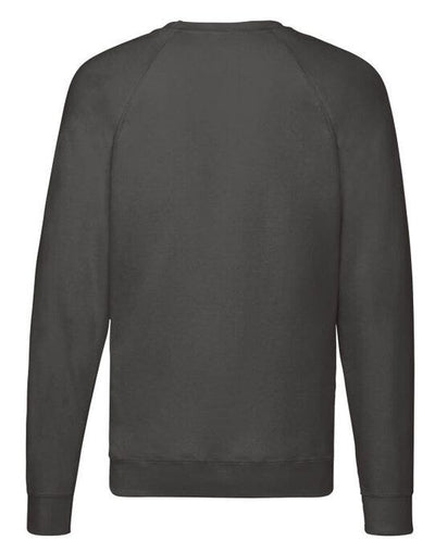 Fruit Of The Loom 62138 FOTL Men's Lightweight Raglan Sweat - Light Graphite