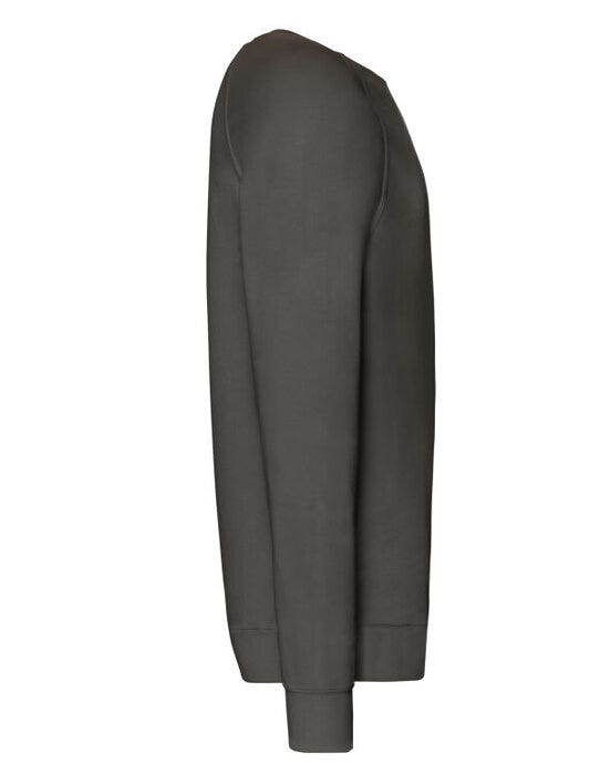 Fruit Of The Loom 62138 FOTL Men's Lightweight Raglan Sweat - Light Graphite