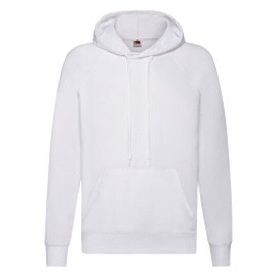 Fruit Of The Loom 62140 FOTL Men's Lightweight Hooded Sweat - White