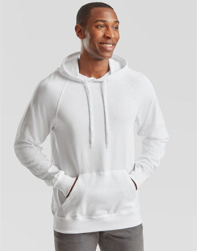 Fruit Of The Loom 62140 FOTL Men's Lightweight Hooded Sweat - White