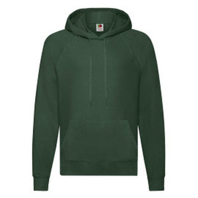 Fruit Of The Loom 62140 FOTL Men's Lightweight Hooded Sweat - Bottle Green